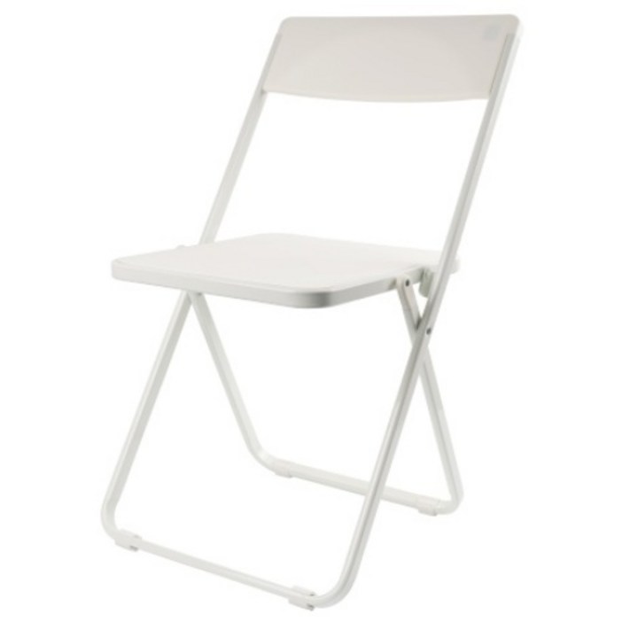포블리스 슬림 SLIM 접이식의자, 퓨어화이트, 1개