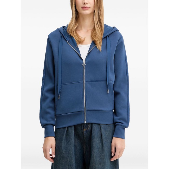 게스 지퍼 디테일 후디