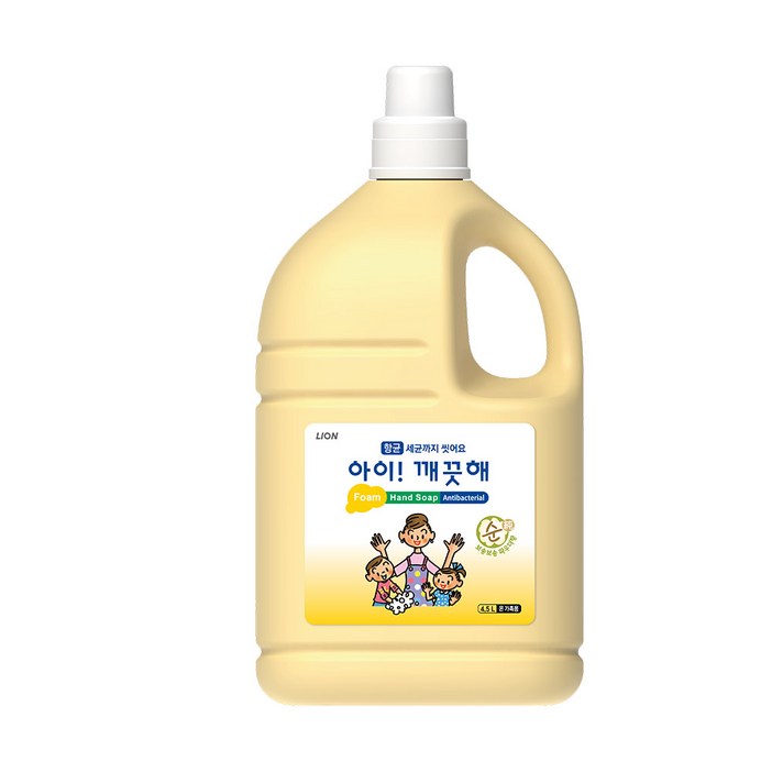 아이깨끗해 핸드솝, 보송보송 파우더향, 4.5L, 1개