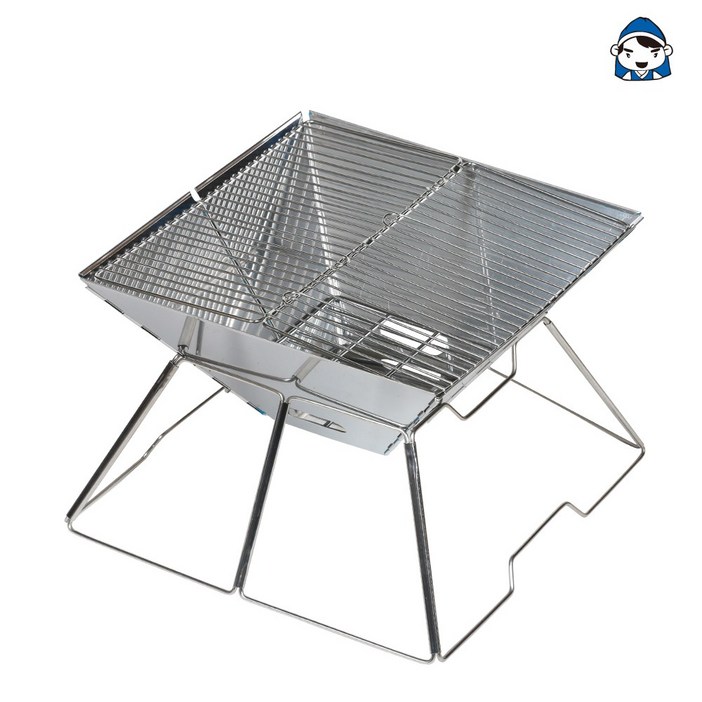 갑도리 접이식 사각 화로대  가방 세트, 1개