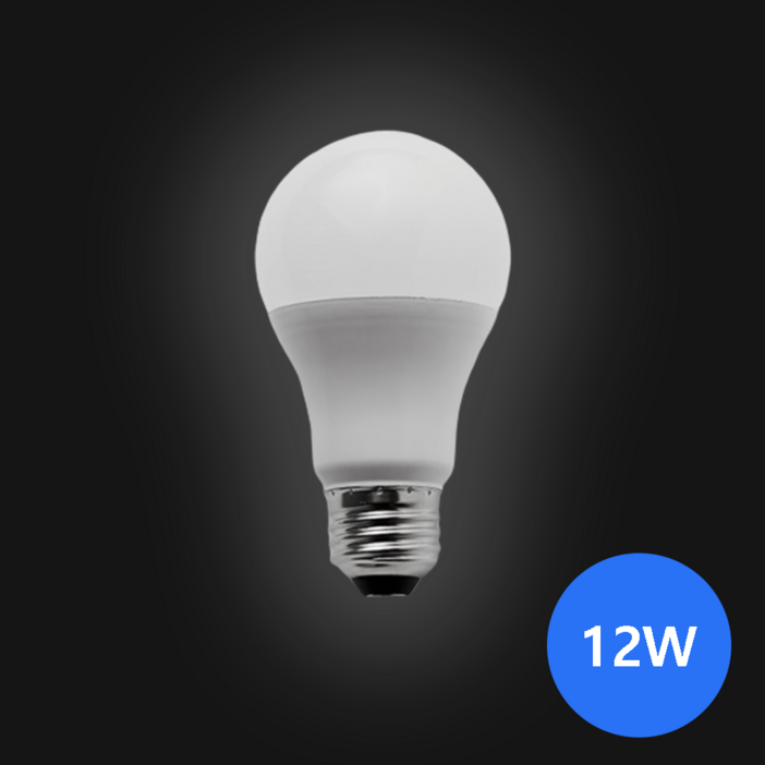 e26 소켓 LED 전구 12W (흰색빛,6500K), 주광색, 50개