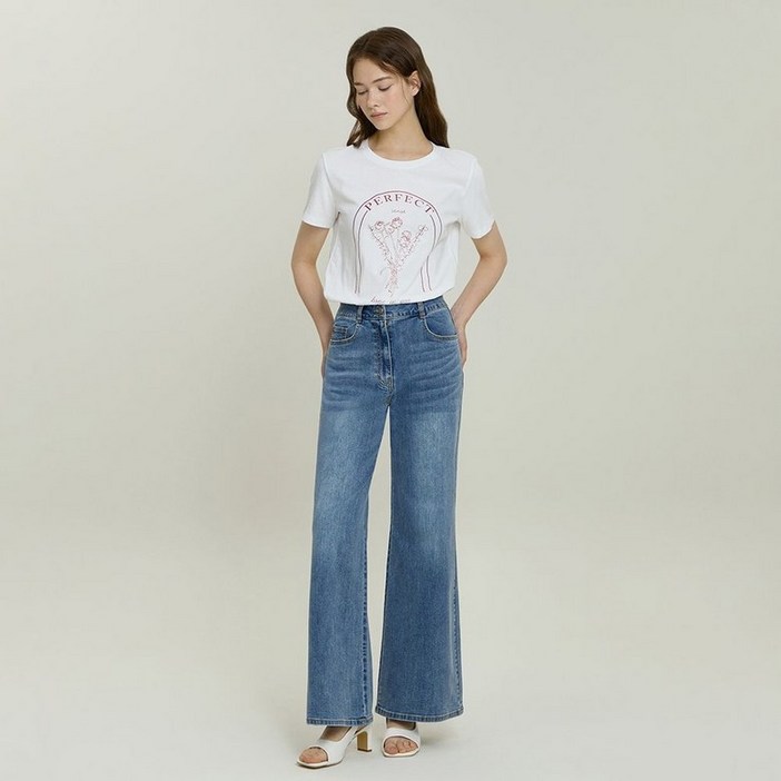 백화점 정품 25FW 잇미샤 25 SS 와이드 데님 팬츠 ITP5ZDP460