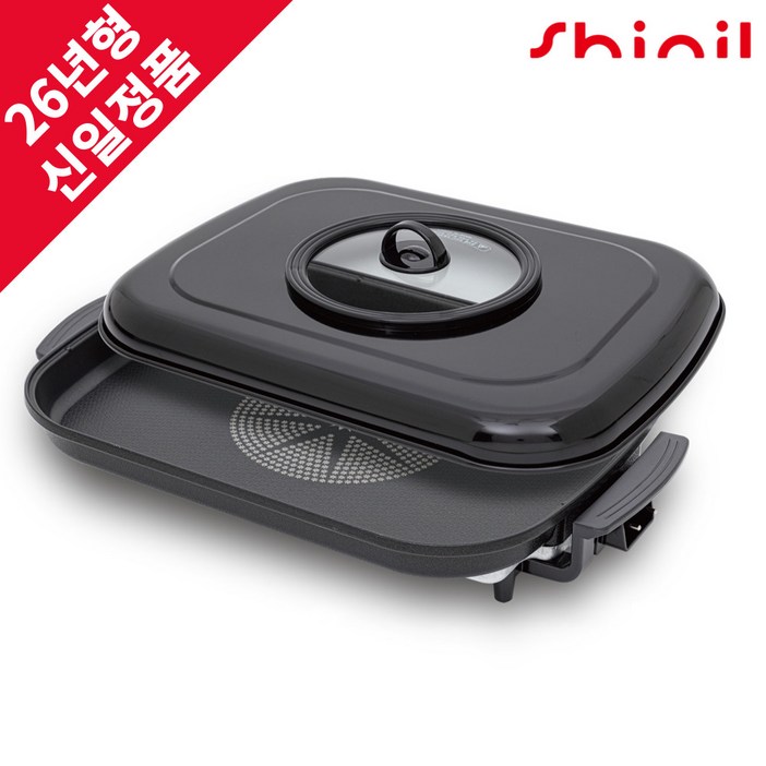 [26년형] 신일 국산 대형 사각 잔치팬 다이아몬드코팅 전기 후라이팬, 1개, 60cm