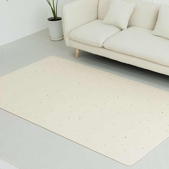 희소컴퍼니 양면디자인 PVC 거실매트 바닥매트, 젤리빈부엉이