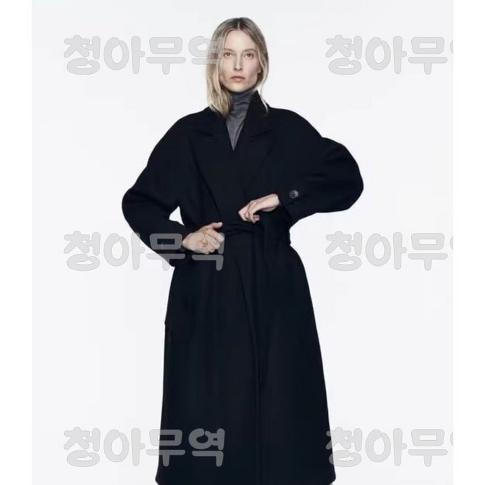 ZARA 자라  울 블렌드 모직  롱 코트 재킷