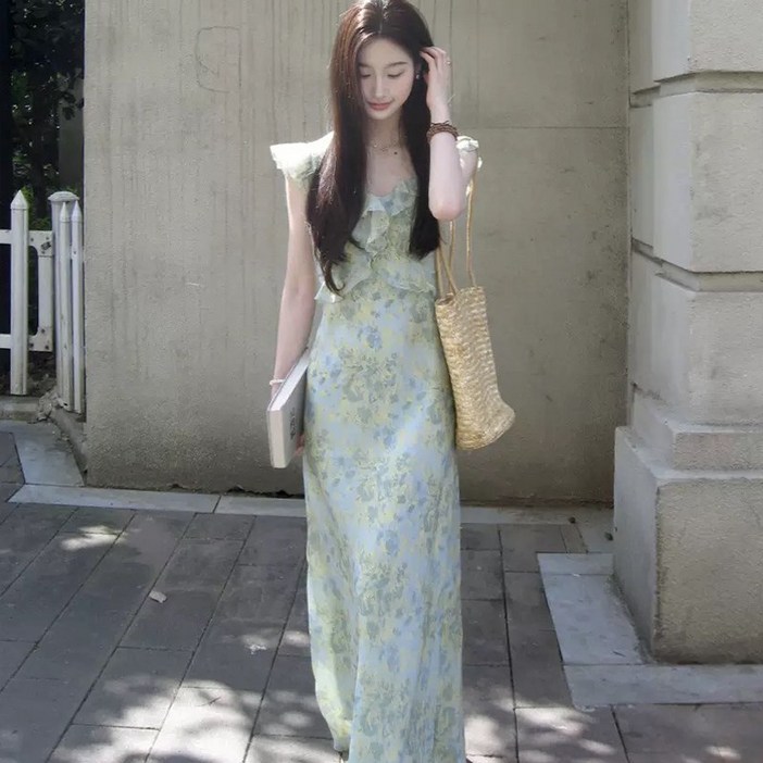 Larkin 여자 여름 롱 A라인 원피스