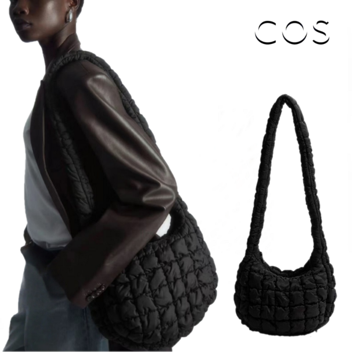 코스 COS 퀄티드 메신저 구름백 크로스바디백 보부상 블랙