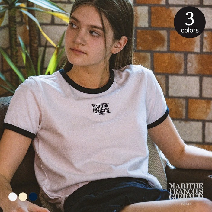 [마리떼 프랑소와 저버] W CLASSIC LOGO RINGER TEE (3 COLOR)