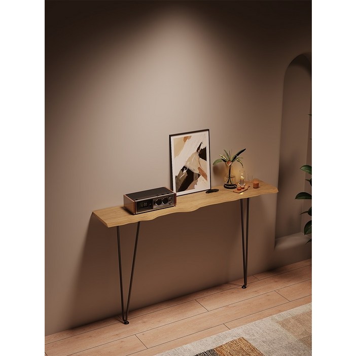 원목 고재 폭좁은 복도장 틈새 현관 협탁 빈티지 콘솔