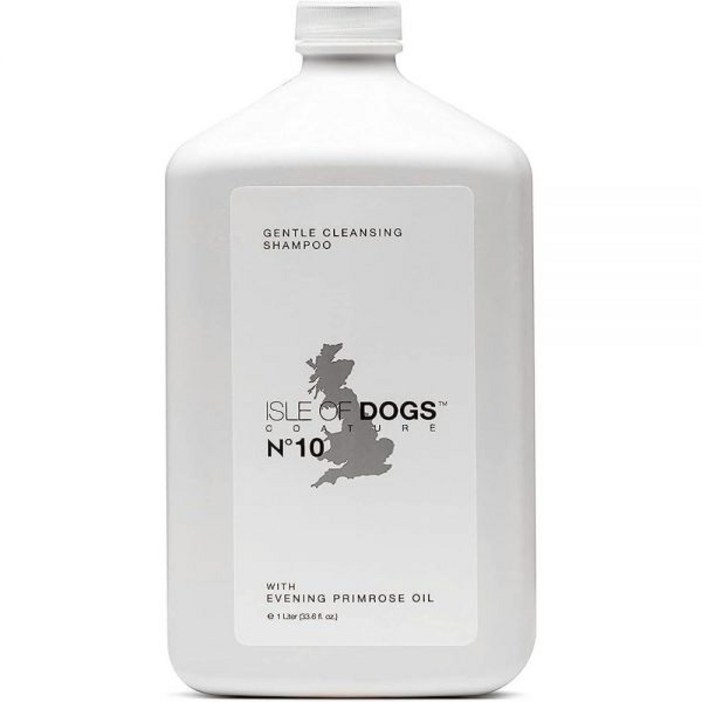Isle of Dogs Coature No. 건조하고 민감한 피부용 10 이브닝 프림로즈 오일 도그 샴푸, 1리터