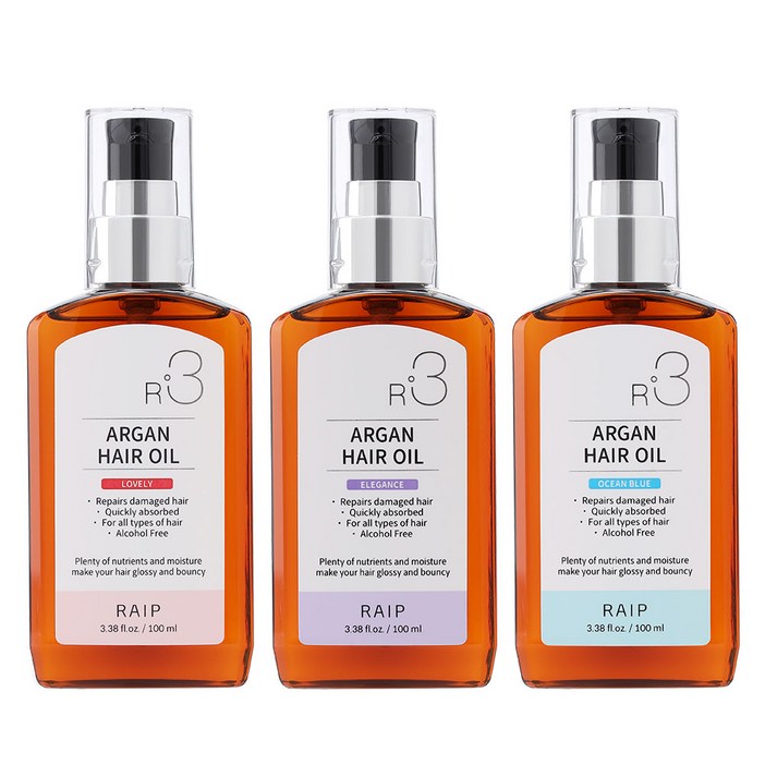 라입 R3 아르간 헤어 오일 러블리엘레강스오션블루