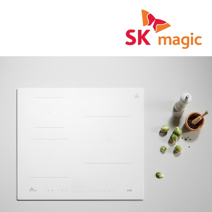 [전국무료설치] SK매직 3구 올파워 전기렌지 유로케라 세라믹 상판 클라우디 화이트 인덕션 전기레인지