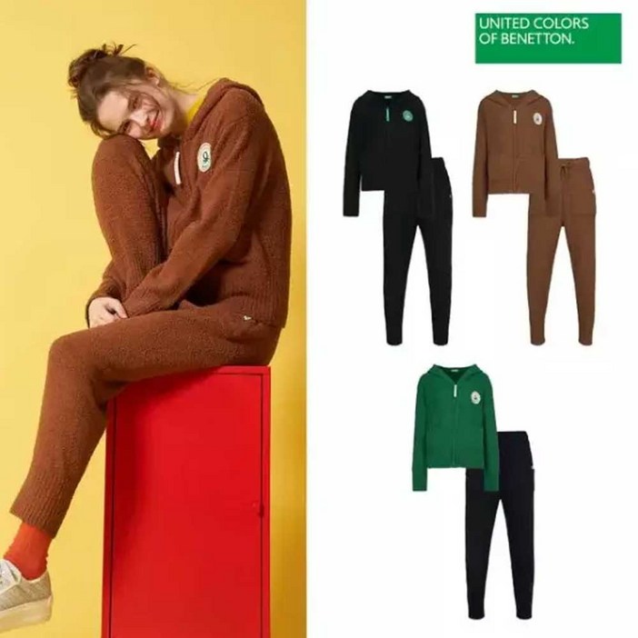 베네통스포츠 니트 셋업 2종 후드집업+팬츠 35679834 469451