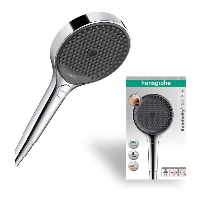 독일hansgrohe Rainfinity 한스 그로헤 레인 샤워 헤드 3 Jet Types