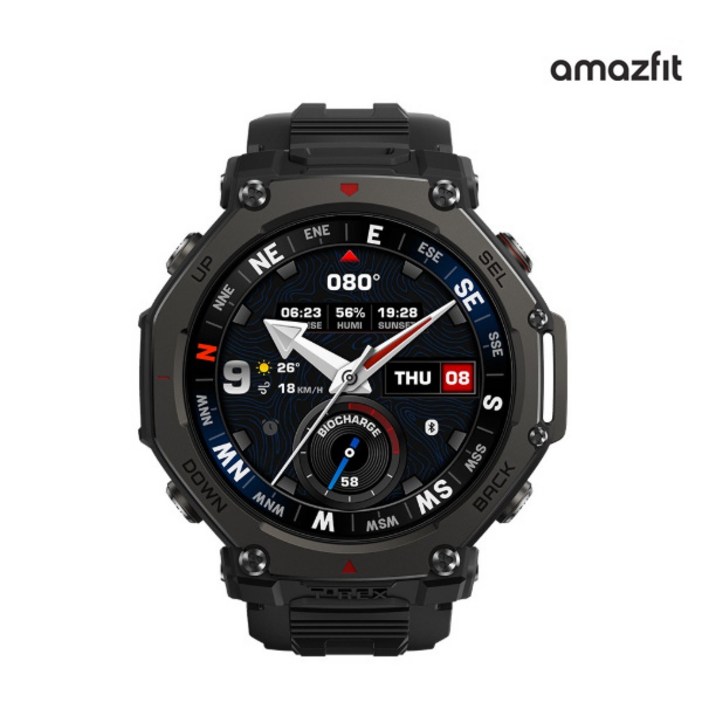 어메이즈핏 티렉스3 프로 48mm 스마트워치TRex3 Pro 블랙 추가충전독액정필름증정  ISK