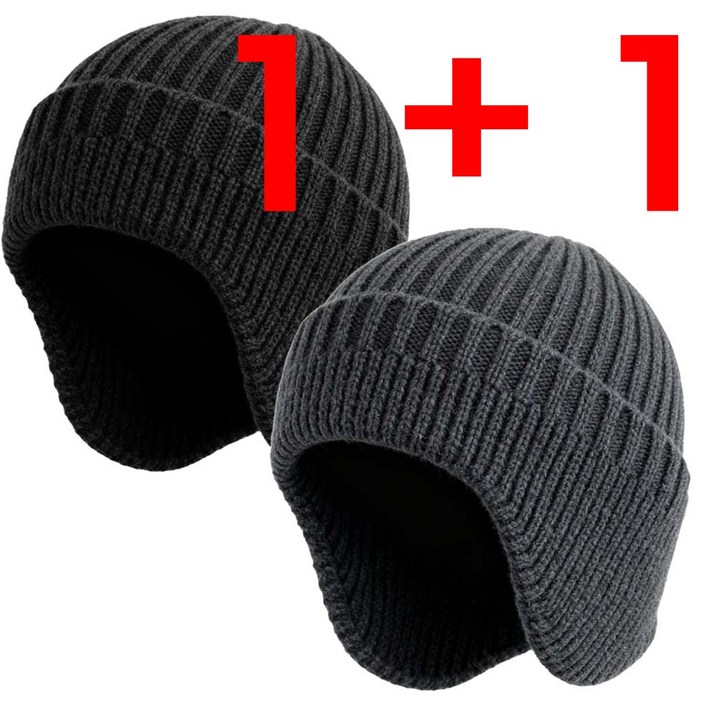 남녀공용 귀달이 비니 11 겨울 방한 모자 귀도리 니트 털모자 귀덮개