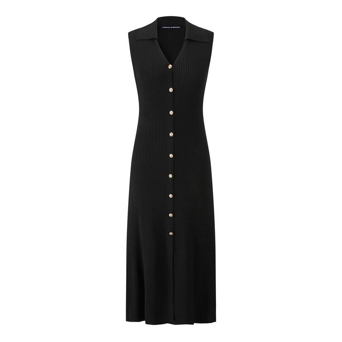 미니멈에브리데이 미니멈 에브리데이 골지 카라 슬림핏 민소매 원피스 (EB3OW014D)