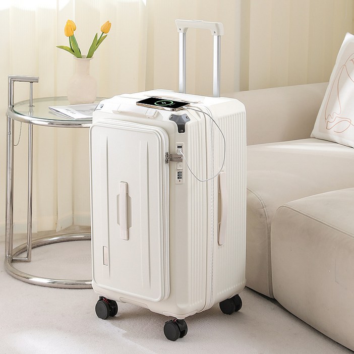 베리어튼 듀얼포켓 디럭스 확장형 TSA 컵홀더 USB 화물용 캐리어5년AS