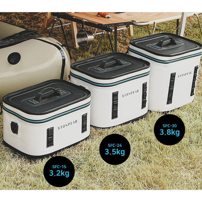 캠핑 필수아이템 NBR폼 두꺼운 두께 소프트 쿨러 고급 아이스박스