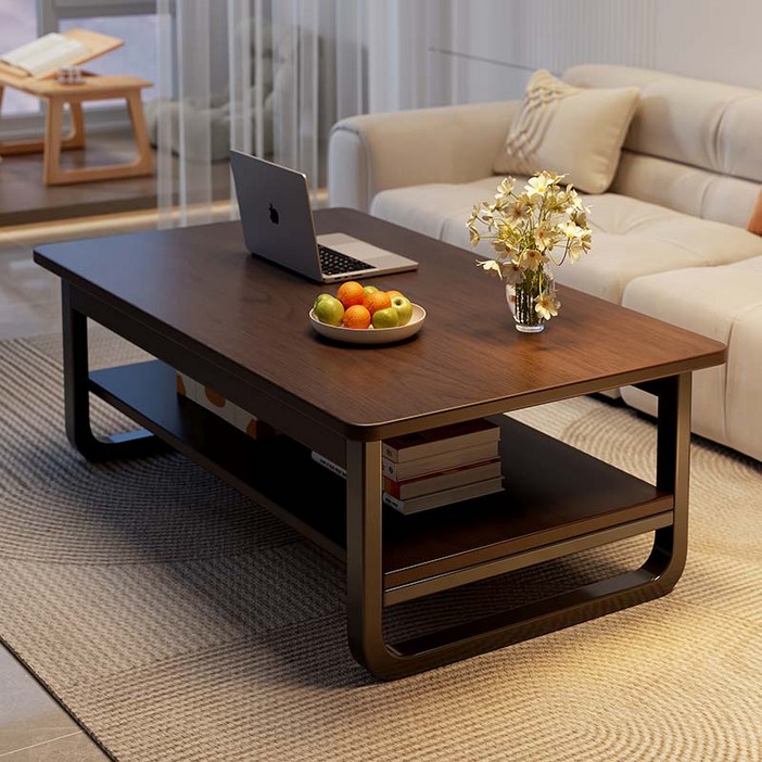 BYOU 모던 간이 거실 테이블 선반형 소파테이블 800 1000 1200