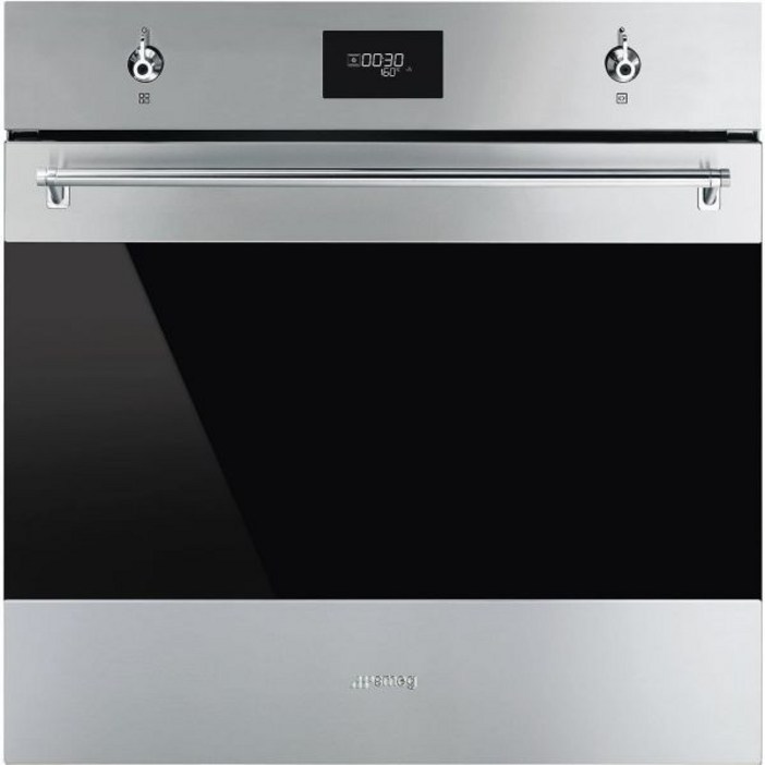 영국 스메그 오븐 SMEG Classic Electric Built-in Oven A+ 70L Stainless Steel - Currys 266216