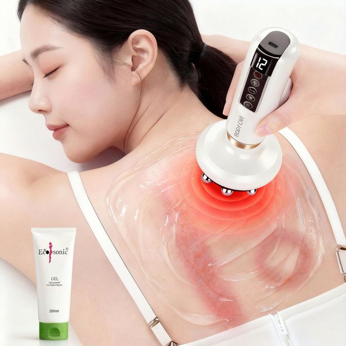 바디사랑 바디케어 괄사 근막 부항 원리 온열 마사지기젤 세트