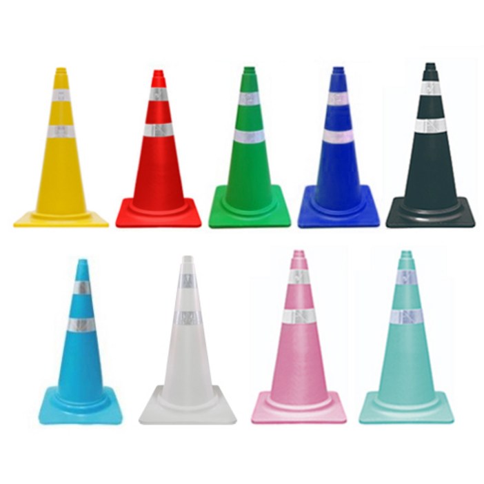 safetyga5720 칼라콘 도로공사 공사현장 주차금지 꼬깔콘, 칼라콘 검정색7190, 1개