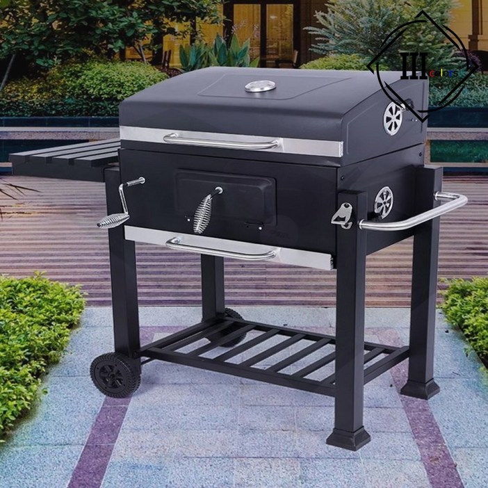 카나모 특대형 훈제 바베큐그릴 숯불그릴 불판 캠핑 화로, 1개