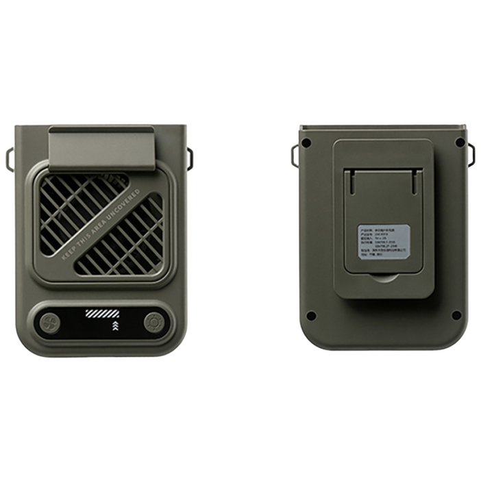 파인굿즈 8000mah 저소음 BLDC 클립팬 휴대용 손 선풍기 손풍기 목 넥밴드 집게, 카키