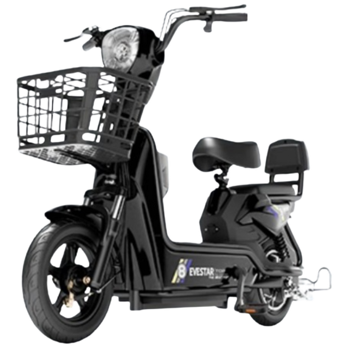 안정모션 흔들림 없는 안전한 전기 바이크 전동 스쿠터 출퇴근 미니 배달 고성능, 검정, 스틸