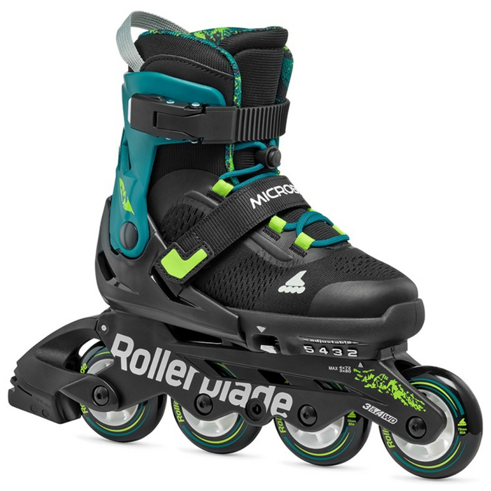 롤러블레이드 마이크로블레이드 XT 프리미엄 아동용 인라인, 페트롤그린