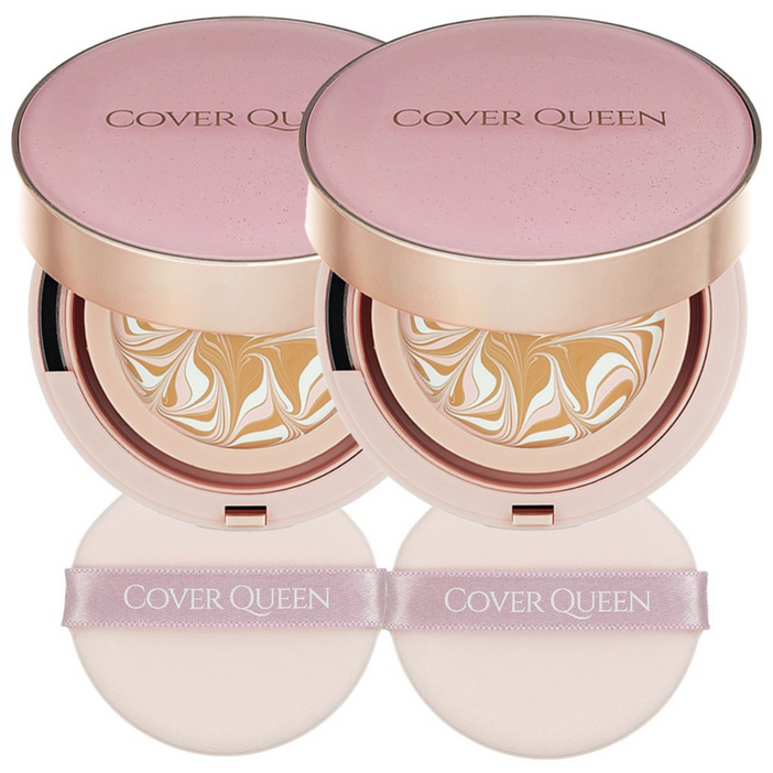 커버퀸 시그니처 에센스 커버팩트 SPF 50 PA커버퀸 9, 2개, 21호