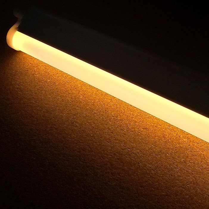 장수램프 LED T5 간접조명 싱크대 커튼박스 라인 형광등, 1개, 전구색