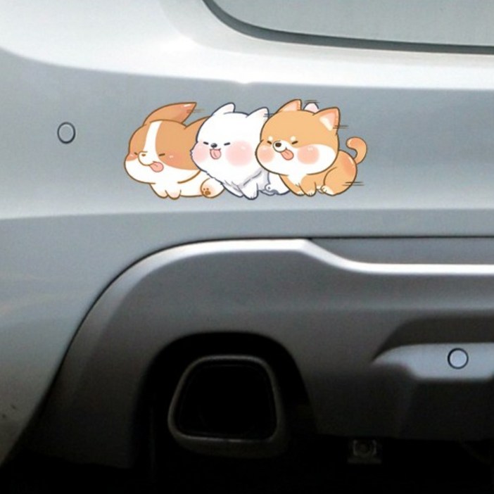 라이즈카 차량용 스티커 흠집 커버 1세트 3p 방수 데칼 땜빵 포인트 주유구 장식 스티커