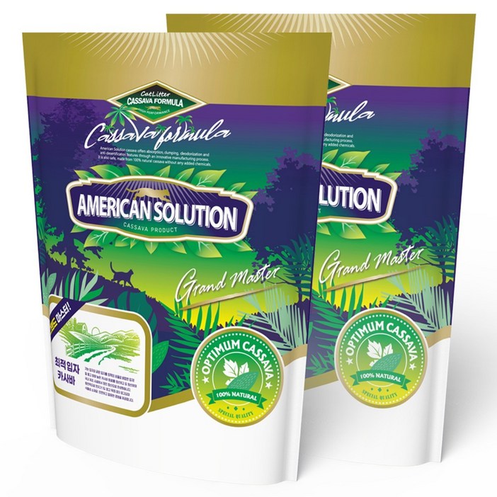 아메리칸솔루션 옵티멈 카사바 고양이모래 6kg 2봉, 카사바, 2개, 6kg