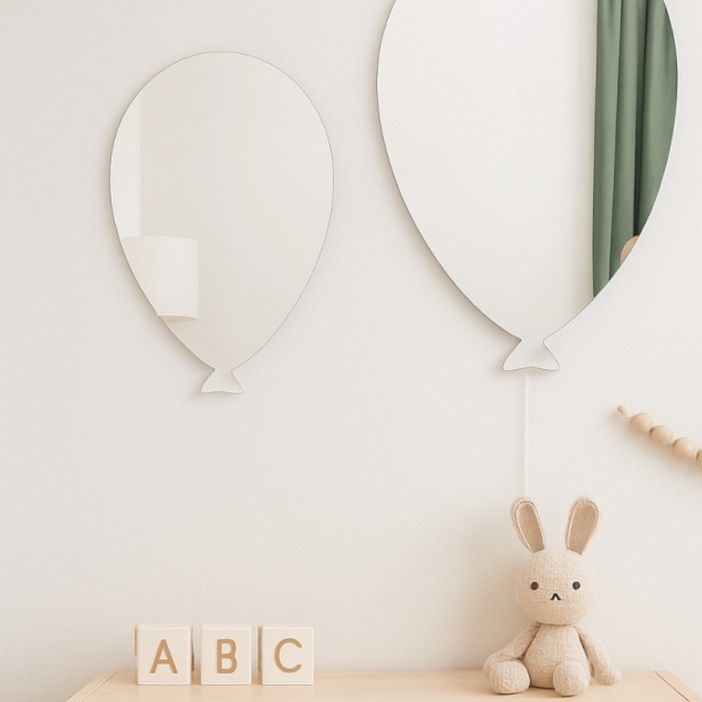 모꾸모꾸 붙이는 아크릴 거울 안전 미러 인테리어, 바람타고둥둥SET