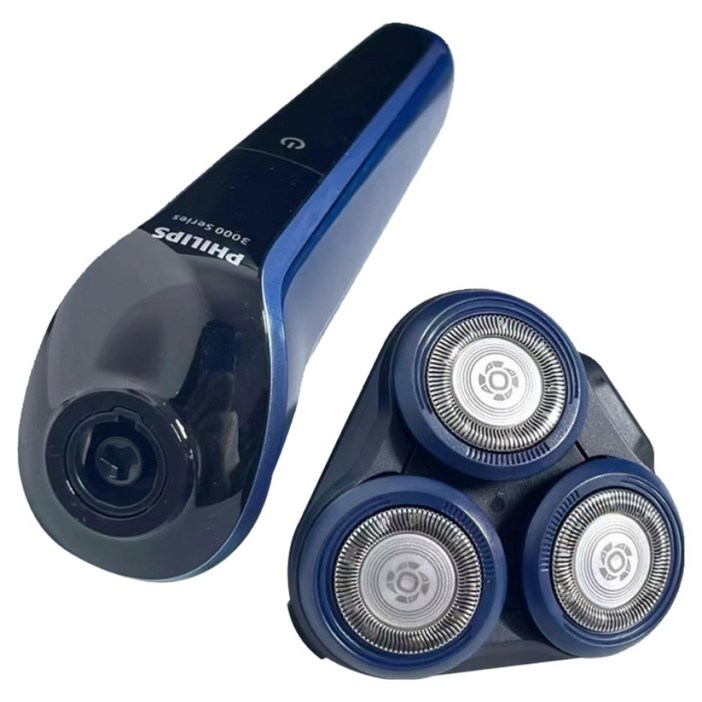 필립스 S3608 전기 면도기, 블랙 + 블루, 단일상품