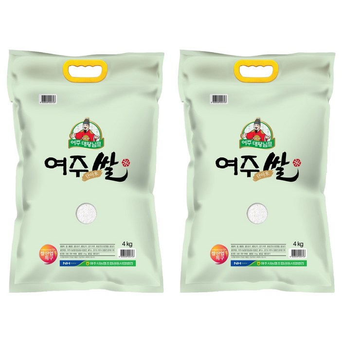 농협 대왕님표 여주쌀 단아미, 4kg, 2개, 특등급