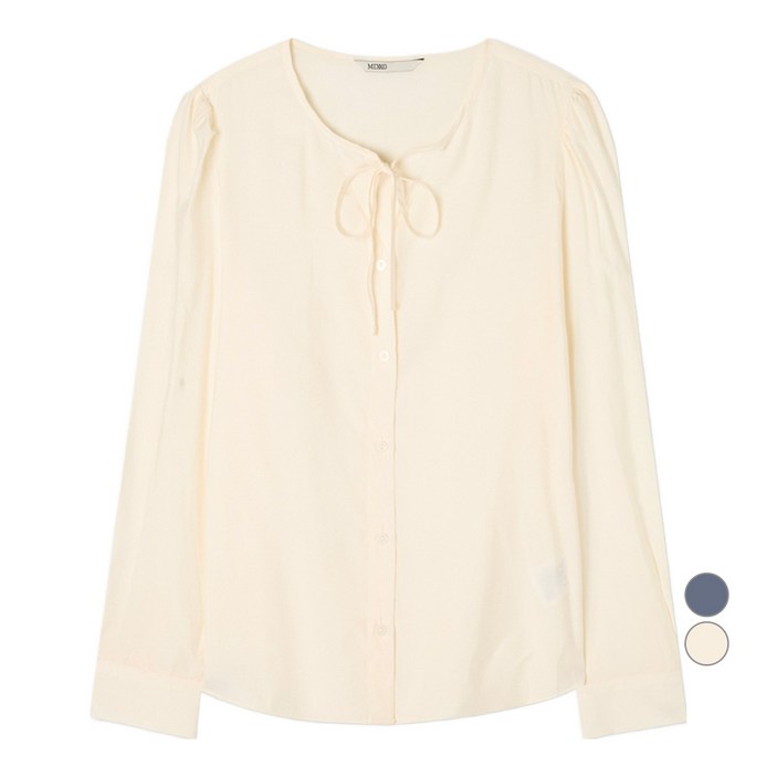 미쏘 여성용 오픈형 끈 블라우스