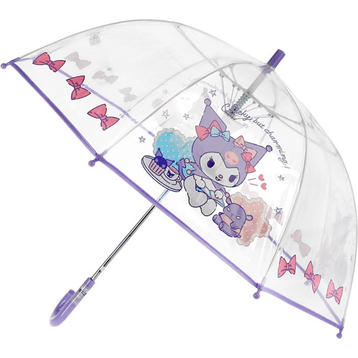 유아동패션 산리오 아동용 쿠로미 POE 53 돔형 리본 장우산 MUHKU80044