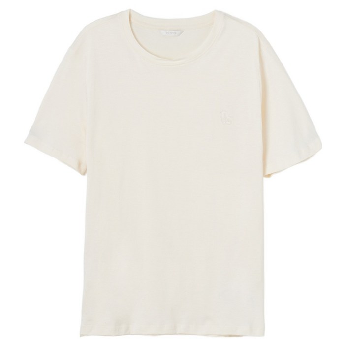 클라비스 여성용 수피마 코튼 루즈핏 티셔츠