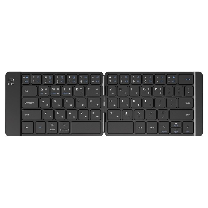 엑토 저소음 접이식 슬림 휴대용 무선 블루투스 키보드