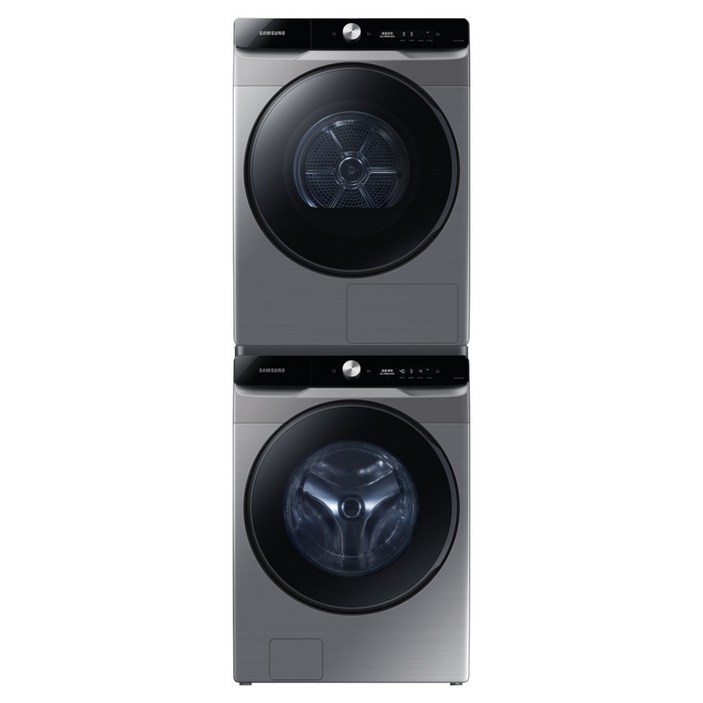 [10% 환급가전] 삼성전자 AI 직렬설치 세탁기 WF21T6500KP + 건조기 DV17T8740BP 21kg + 17kg + 상단설치키트 SKK-ATP 세트 WF21T6500KP7T 방문설치