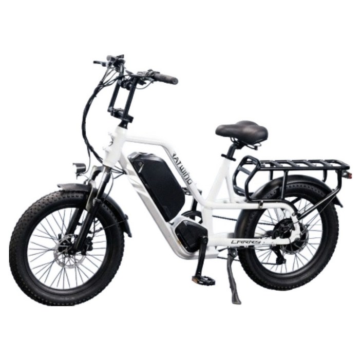 레이윙 캐리 삼성셀 배터리 25Ah 전기자전거 고객직접설치, 펄 화이트, 알루미늄