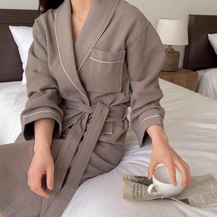 공유 프리미엄 와플 샤워 가운 L