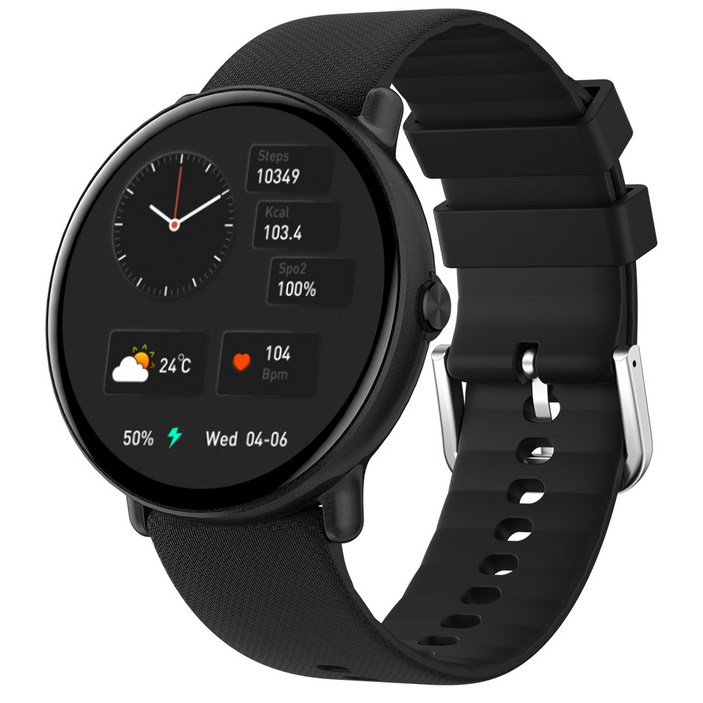 [한정특가 35990원]웨어러블 통화 수발신 스마트워치 Y6 AMOLED, GPS + 블루투스, 3.6cm, 블랙