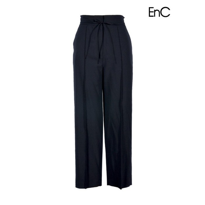 이앤씨 EnC 네이비 리본 밴딩 팬츠 ENTA32461W