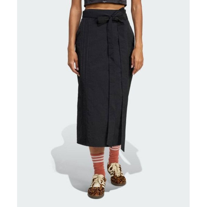 아디다스 adidas 비대칭 3스트라이프 맥시 스커트 JW2785