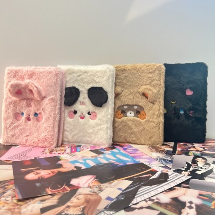 부들부들 동물 바인더 6공 포카 바인더 A5 콜렉트북 + 고급 속지 30장 포토카드 앨범 다이어리