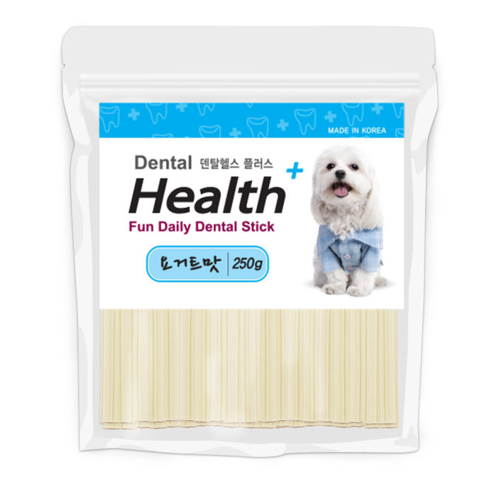 덴탈헬스플러스 강아지 덴탈간식 요거트맛, 250g, 3개